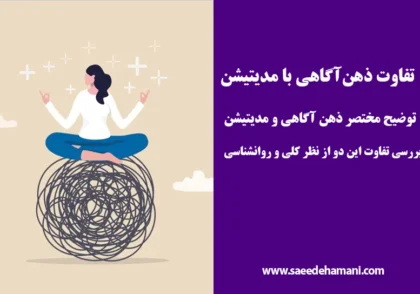 تفاوت ذهن آگاهی و مدیتیشن