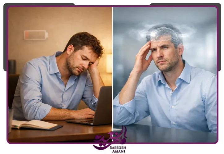 تفاوت مه مغزی و خستگی روانی