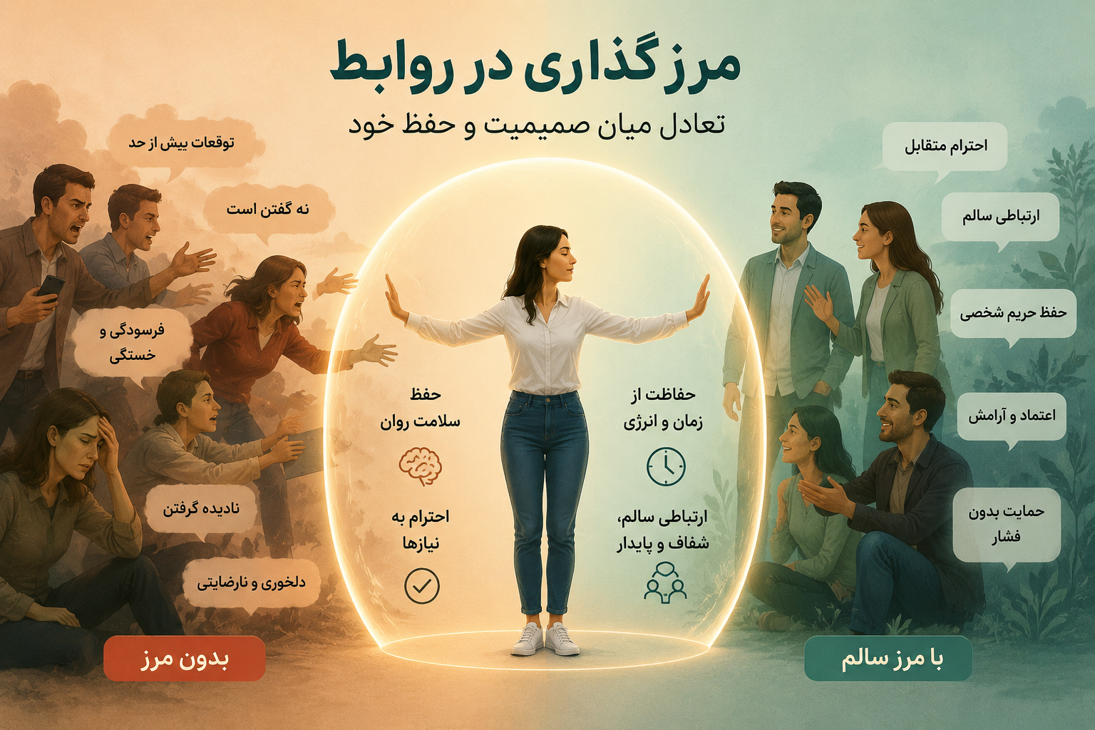 مرزگذاری در روابط چگونه است؟