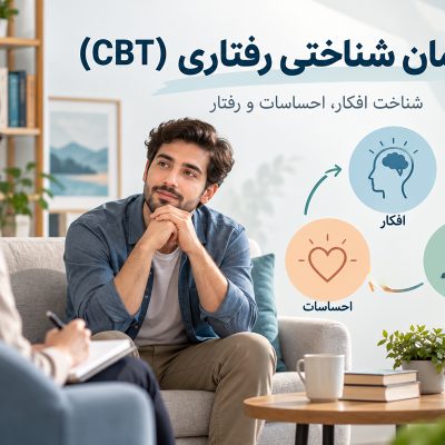 درمان شناختی رفتاری CBT و ارتباط افکار، احساسات و رفتار در جلسات روان‌درمانی