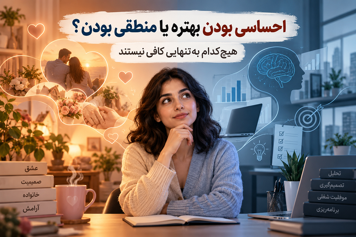 احساسی بودن بهتره یا منطقی بودن؟